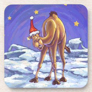 Camel Kerstmis Onderzetter