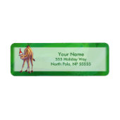 Camel Kerstmis op groen Etiket (Voorkant)