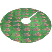 Camel Kerstmis op groen Kerstboom Rok (Gekanteld)