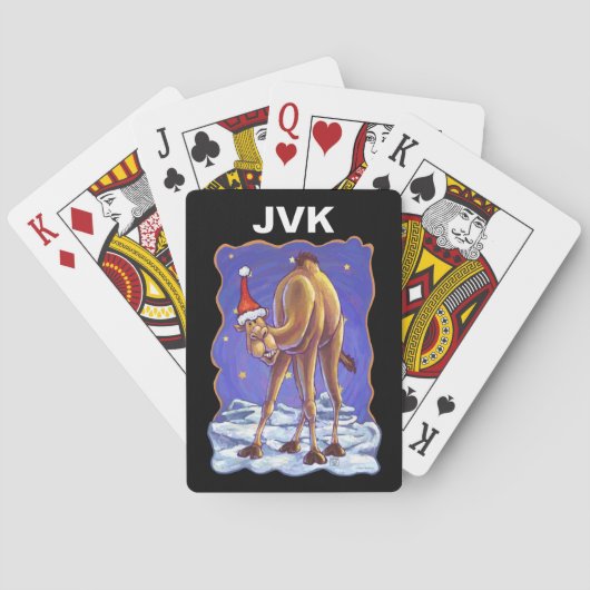 Camel Kerstmis Pokerkaarten (Achterkant)
