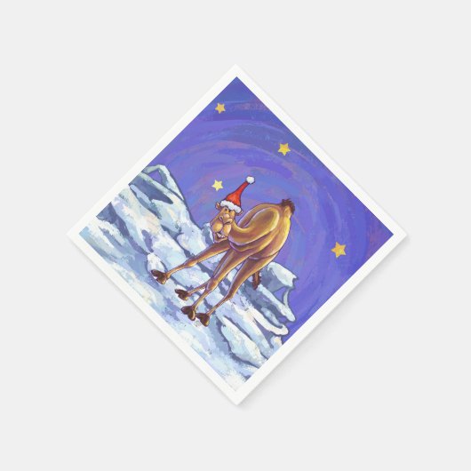 Camel Kerstmis Servet (Hoek)