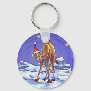 Camel Kerstmis Sleutelhanger