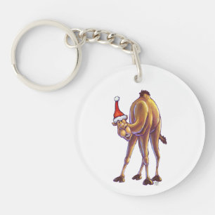 Camel Kerstmis Sleutelhanger