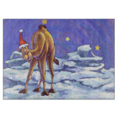 Camel Kerstmis Snijplank (Voorkant)