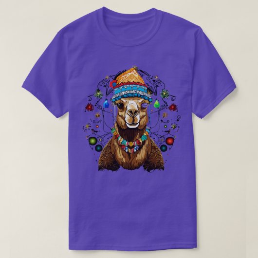 Camel Kerstmis T-shirt (Design voorkant)