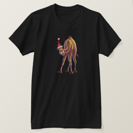 Camel Kerstmis T-shirt (Design voorkant)