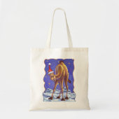 Camel Kerstmis Tote Bag (Voorkant)