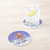 Camel Kerstmis Zandsteen Onderzetter (Zijkant)