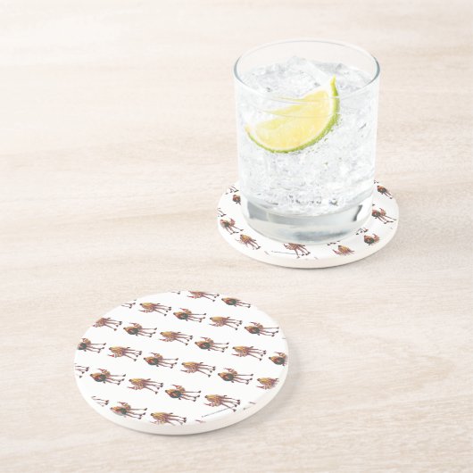 Camel Kerstmis Zandsteen Onderzetter (Zijkant)