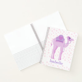 Camel leuke knappe meisjes genaamd paarse roze notitieboek