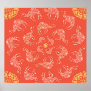 Camel Lijst:  woestijnkaart Poster