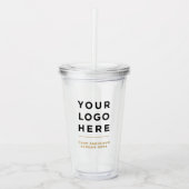 Camel Logo Acryl Tumbler met Stro Geen Minimum Acryl Drinkbeker (Voorkant)