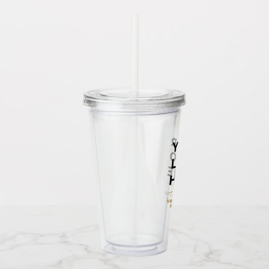 Camel Logo Acryl Tumbler met Stro Geen Minimum Acryl Drinkbeker (Rechts)