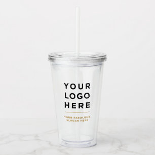 Camel Logo Acryl Tumbler met Stro Geen Minimum Drinkbeker