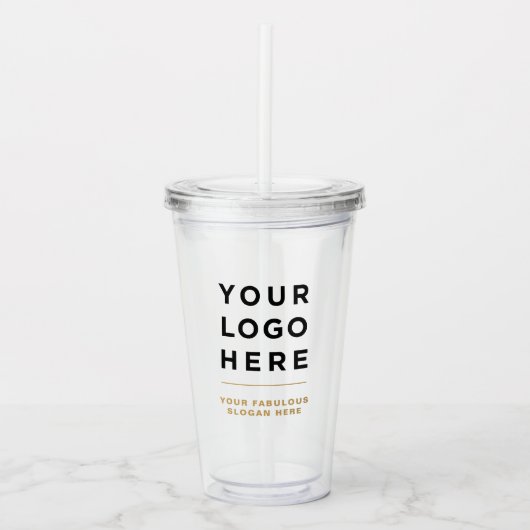 Camel Logo Acryl Tumbler met Stro Geen Minimum Drinkbeker (Voorkant)