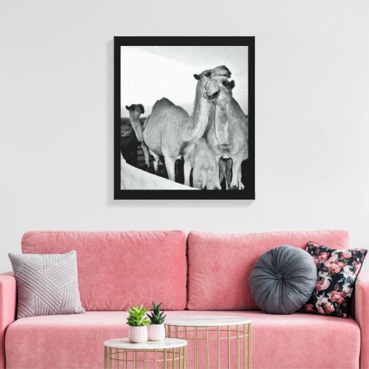 Camel Love Canvas Afdruk (Insitu (Woonkamer))