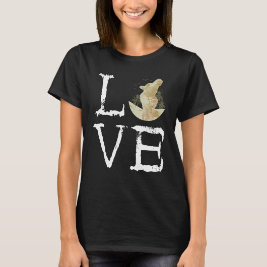 Camel Love Creepy Palm Arabian Desert Animal Camel T-shirt (Voorkant)