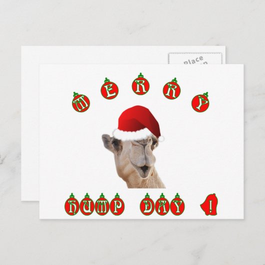 Camel Merry Hump Day Hump Day Camel Feestdagenkaart (Voorkant / Achterkant)