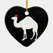 Camel met een fez keramisch ornament (Voorkant)