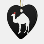 Camel met een fez keramisch ornament (Links)