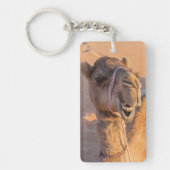Camel met een grappige gezichtsuitdrukking - Oman Sleutelhanger (Voorkant)