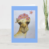 Camel met een parel die een Greetings Card verdien Kaart (Voorkant)