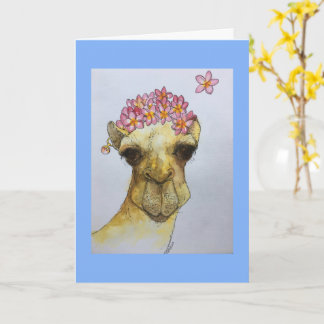 Camel met een parel die een Greetings Card verdien Kaart