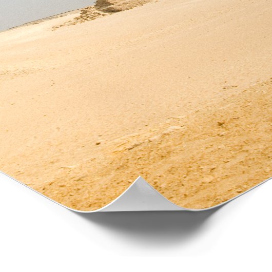 Camel met Pyramids Giza, Egypte Poster (Hoek)