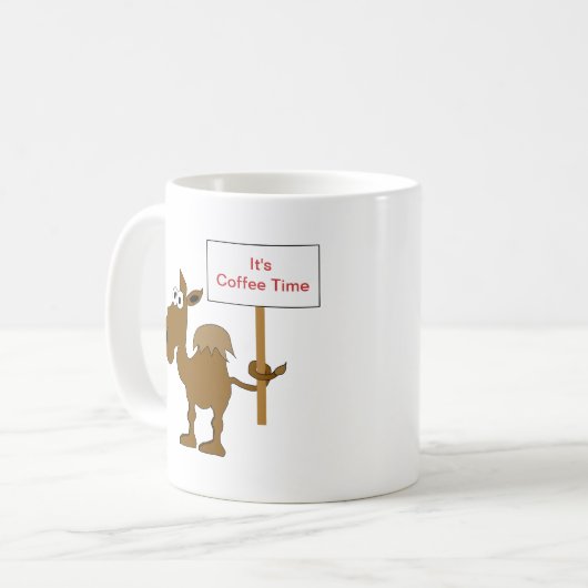 Camel met Sjabloon voor gebarentale Mok (Voorkant links)