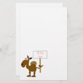 Camel met teken om Sjabloon aan te bieden (Voorkant / Achterkant)