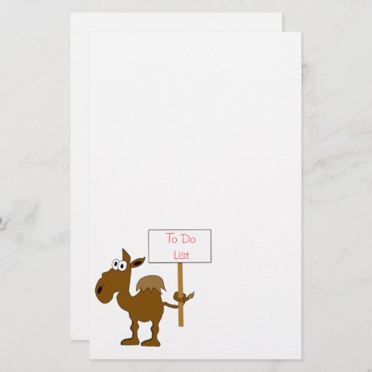 Camel met teken om Sjabloon aan te bieden (Voorkant / Achterkant)