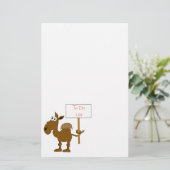 Camel met teken om Sjabloon aan te bieden (Staand voorkant)