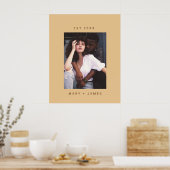 Camel minimalistische aangepaste fototekst poster (Keuken)