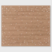 Camel Minimalistische aangepaste script tekst snee Cadeaupapier (Vlak)