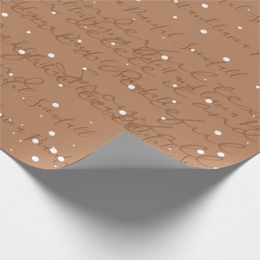 Camel Minimalistische aangepaste script tekst snee Cadeaupapier (Hoek)