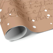 Camel Minimalistische aangepaste script tekst snee Cadeaupapier (Rol Hoek)