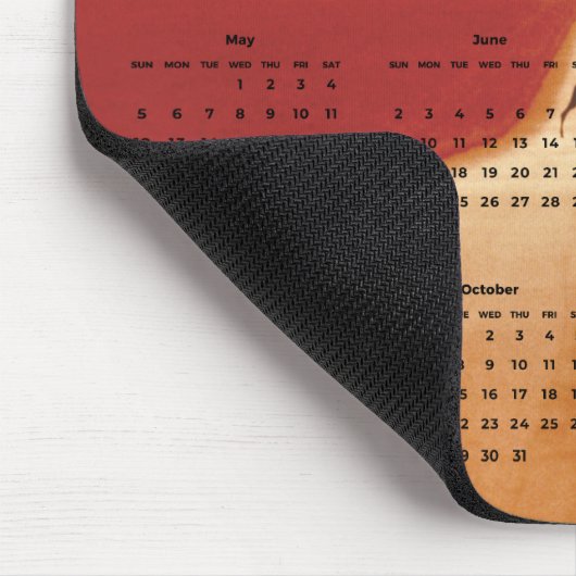 Camel Overstekende Woestijn in Zonsondergang 2024  Muismat (Hoek)