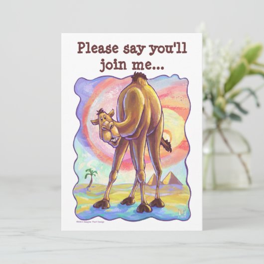 Camel Party Center Kaart (Staand voorkant)