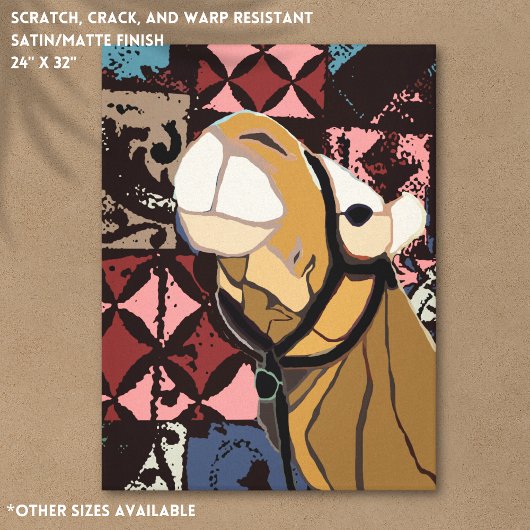 Camel Pattern Canvas Afdruk