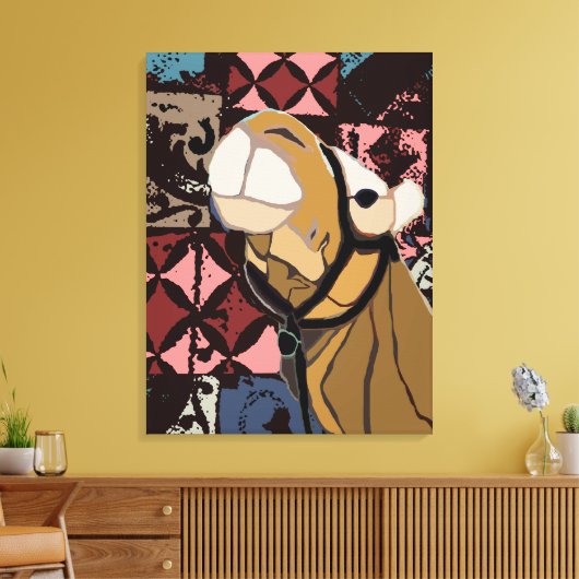 Camel Pattern Canvas Afdruk (Insitu (Woonkamer))
