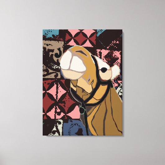 Camel Pattern Canvas Afdruk (Voorkant)