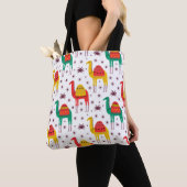 Camel pattern flat color design tote bag (Dichtbij)