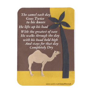 Camel poem magnet magneet