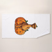 Camel Pompoen Lazy Halloween Feestkostuum Kinder Badhanddoek (Badhanddoek)