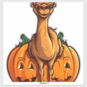 Camel Pompoen Lazy Halloween Feestkostuum Kinder Sticker (Vel)