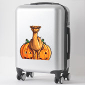 Camel Pompoen Lazy Halloween Feestkostuum Kinder Sticker (Koffer)