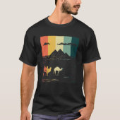 Camel Pyramids uit Giza Egypt Anubis Sphinx en Pha T-shirt (Voorkant)