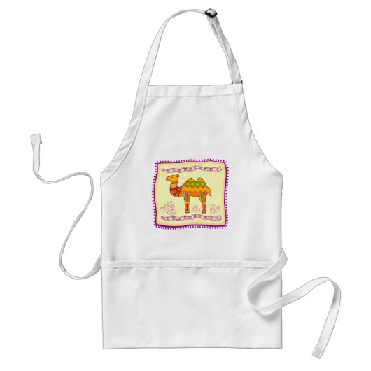 Camel Quilt Standaard Schort (Voorkant)