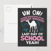 Camel raad eens op welke dag het de laatste school briefkaart (Voorkant / Achterkant)