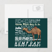 Camel raad op welke dag briefkaart (Voorkant / Achterkant)